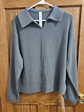 NWT Lululemon Softstreme Pique Oversized Ls Polo